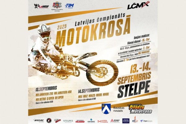Latvijas čempionāts motokrosā Stelpē